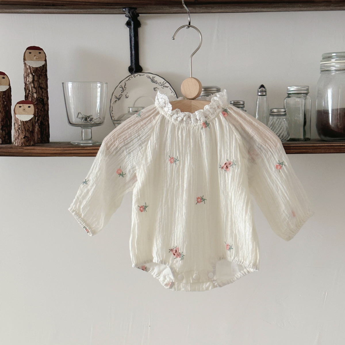 Newborn Baby Girl Romper Floral - Ropa infantil para bebé recién nacido
