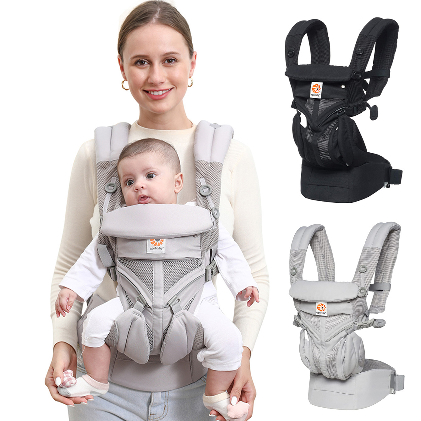 Ergonomic Baby Carrier Newborn To Toddler - Portabebés Ergonómico Multifuncional, Mochila Infantil con