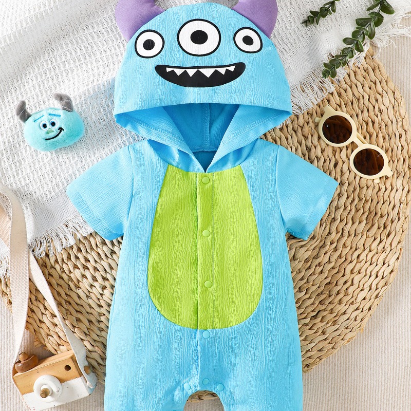 Traje de una pieza para bebé r - Cotton Baby Onesies Zipper reseña y precio