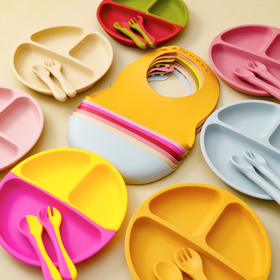 Juego de vajilla de silicona p - Waterproof Baby Bibs Silicone reseña y precio