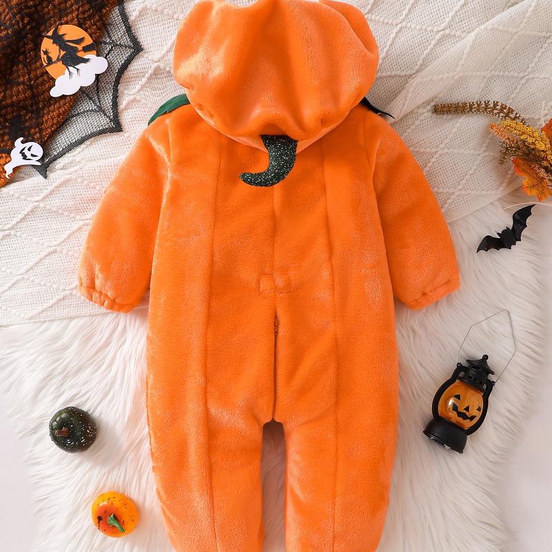 Traje de Calabaza para Bebé Re - Cotton Baby Onesies Zipper reseña y precio