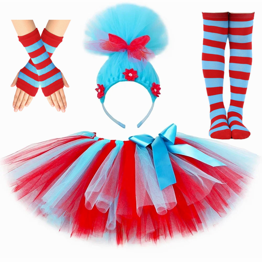 Thing 1 y Thing 2 disfraces ni - Toddler Girl Tulle Party Dress reseña y precio