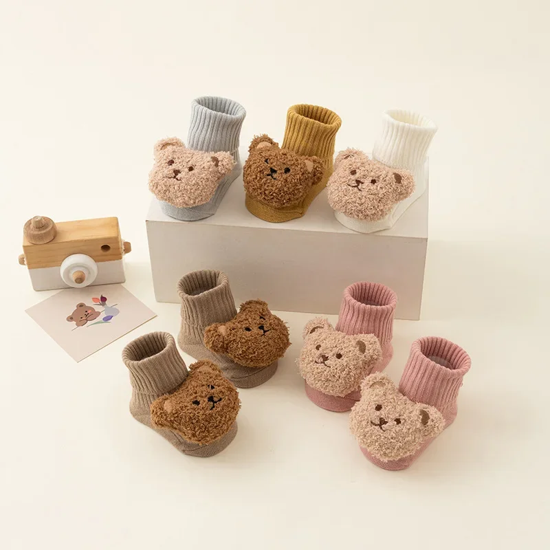 Calcetín cálido para bebé, oso - Unisex Baby Socks Non Slip reseña y precio
