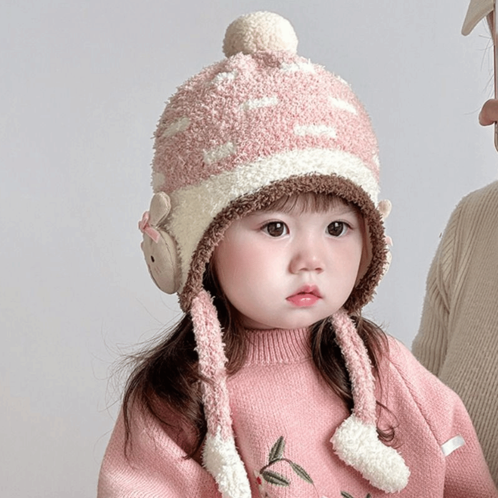 Gorro suave a prueba de viento - Infant Beanie Hat With Ears reseña y precio