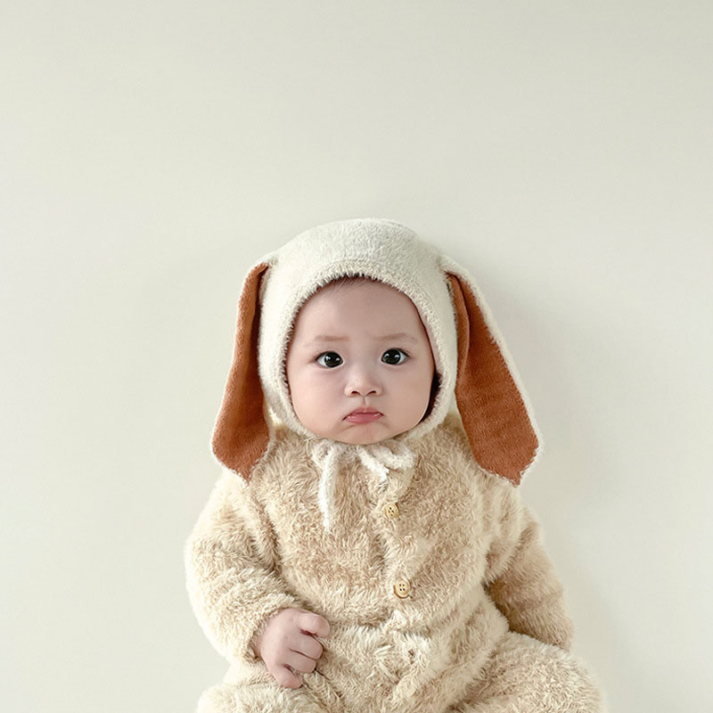 Gorro de conejito de felpa par - Infant Beanie Hat With Ears reseña y precio