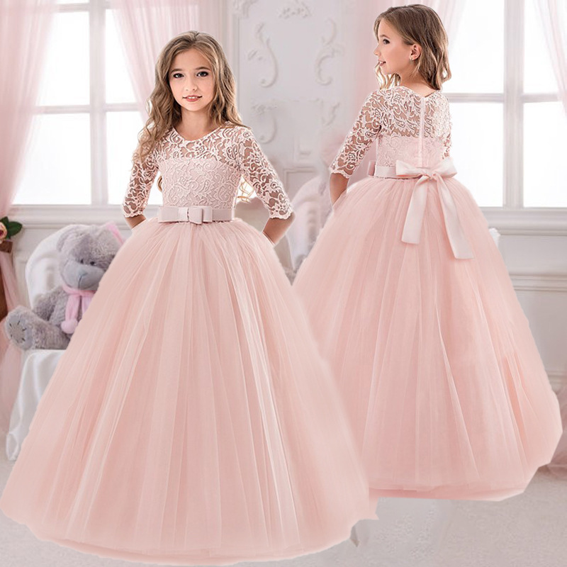 Vestido de princesa con lazo b - Toddler Girl Tulle Party Dress reseña y precio